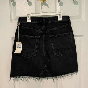 Black Denim Skirt